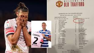 Reading striker Andy Carroll is wearing the number 2 shirt this season, it wasn't his choice