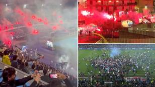 Fans celebrate in spectacular style as Napoli seal first Serie A title in 33 years