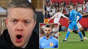 "This is just a witch hunt..." - Mark Goldbridge defends Man Utd goalkeeper David de Gea after Sevilla horror show
