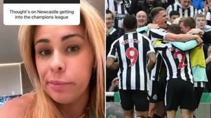 Paige VanZant asked about Newcastle securing Champions League football, she had a priceless reaction