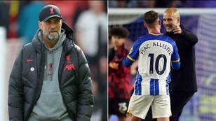 Man City boss Pep Guardiola spotted in conversation with Liverpool target Alexis Mac Allister