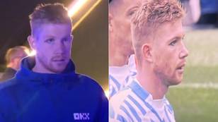 Fans notice Kevin De Bruyne's eye for Man City's game against Brighton