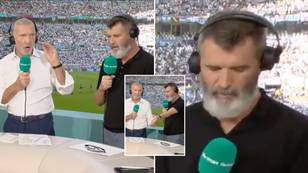 Roy Keane and Graeme Souness involved in heated argument at 11am UK time, the World Cup has begun