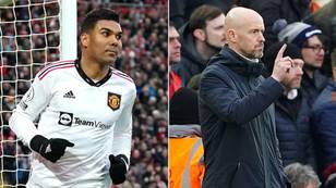 Fans in disbelief as Man United's Casemiro looks completely lost against Liverpool
