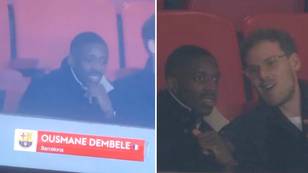 Ousmane Dembele spent his Wednesday night watching Sunderland vs Sheffield United in the Championship
