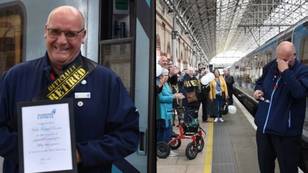 Train driver finishes final ever shift after 52 years on the tracks