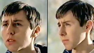 James Buckley has been found in 'little squirt' advert from 19 years ago