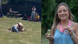 Mum Who Mooned Entire Crowd At Parents' Sports Day Has Received A Trophy