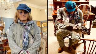 Johnny Depp turned up by helicopter to UK antiques shop just to look at guitars