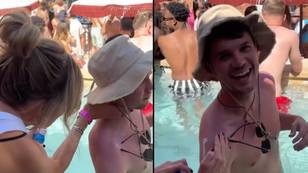 Rob McElhenney and Kaitlin Olson were on babysitting duty during Wrexham's Vegas tour