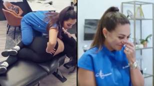 Woman who can't stop farting gets body cracked to 'stop gases' and does it in doctor's face