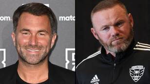 Eddie Hearn says Wayne Rooney texts him after a drink to set up fights