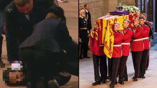 Man who was tackled for trying to touch the Queen’s coffin says he wanted to ‘check she was dead’