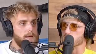 Jake Paul reacts awkwardly after Logan shuts down his claims and says Tommy ‘beat you’