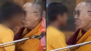 Dalai Lama says he regrets video showing him kissing boy and asking him to ‘suck his tongue’