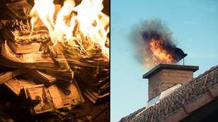 Man almost passes out after wife lights fire below £18,000 he stashed in chimney