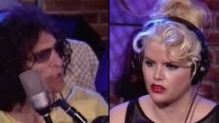 Viewers shocked by Howard Stern trying to weigh Anna Nicole Smith on his radio show