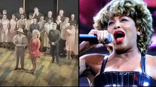 Cast and tearful fans hold one-minute silence for Tina Turner at West End show