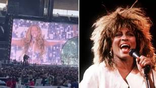 Beyoncé honours Tina Turner at concert after being called out by fans for ‘vile’ reference