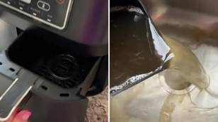 Genius 7p cleaning hack to remove grease and dirt from air fryers