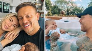 Fans in meltdown as Alex Bowen shares new pic of baby boy's face