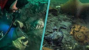 Archaeologists uncover treasures from lost underwater city that has been compared to Atlantis