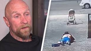 Man’s life changed forever after saving baby in stroller from going into street