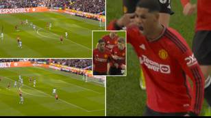 Marcus Rashford scores arguably the best goal of his career against Man City, it was unstoppable