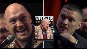 Oleksandr Usyk was totally unfazed as Tyson Fury ripped into for two minutes straight, he's built different