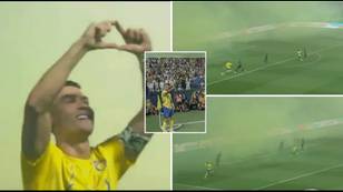 Cristiano Ronaldo scores mad 'ghost goal' to give Al Nassr lead, the keeper couldn't see a thing