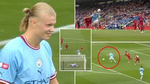 A Compilation Of Erling Haaland's Worrying Performance vs Liverpool Has Gone Viral