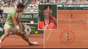 Carlos Alcaraz just hit a tennis shot that will be remembered forever vs Novak Djokovic