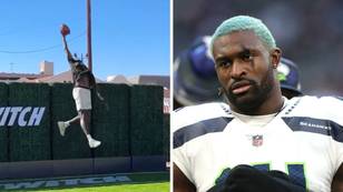 NFL star goes viral online for ridiculous leap before getting 'randomly' selected for drug test