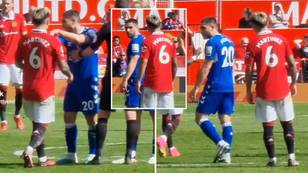 Man United fans are loving Lisandro Martinez’s altercation with Neal Maupay