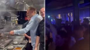 Erling Haaland and Kyle Walker have two very different ways of celebrating Manchester City's title win