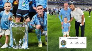 Phil Foden's son Ronnie gets 1 million Instagram followers in 15 hours