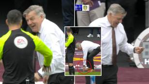 Sam Allardyce finds £5 on the touchline and hilariously offers it to the fourth official