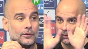 Angry Pep Guardiola reacts to Rodri's red card in very unique way