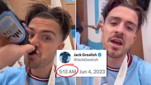 Jack Grealish was replying to Man City fans on Twitter at 5 am following FA Cup win