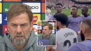 Jurgen Klopp was absolutely baffled when a reporter asked if Vinicius Jr brings abuse on himself