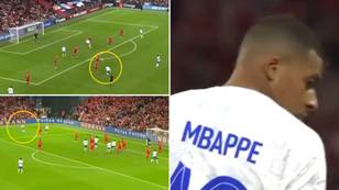Kylian Mbappe has just taken the worst two shots of his career vs Denmark