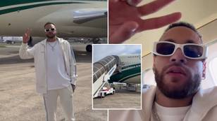 Neymar travels to Saudi Arabia on the world's most luxurious Boeing 747 worth £172 million