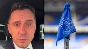 Gary Neville hits back at Everton fan who called him out for having 'nothing to say' about Everton's points deduction