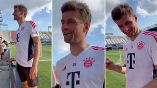 Fan Asks Thomas Muller To Join Arsenal, He Just Laughs And Crushes His Dream
