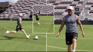 David Beckham proves he could easily play for Inter Miami at 48 with trademark free-kick