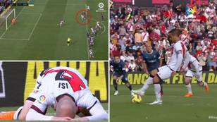 Rayo Vallecano try and recreate the famous Lionel Messi and Luis Suarez 'penalty assist' but fail miserably
