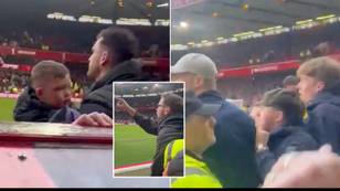 Liverpool star rescues young mascot amid ugly Nottingham Forest scenes following controversy