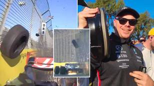 F1 fan suffers freak injury during Australian Grand Prix as flying debris from car slices man's arm