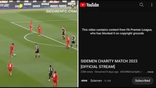 KSI left stunned as Sidemen Charity Match video 'copyright striked by the Premier League'