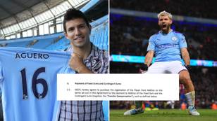 Full breakdown of Man City deal for Sergio Aguero was leaked online, he was an absolute bargain